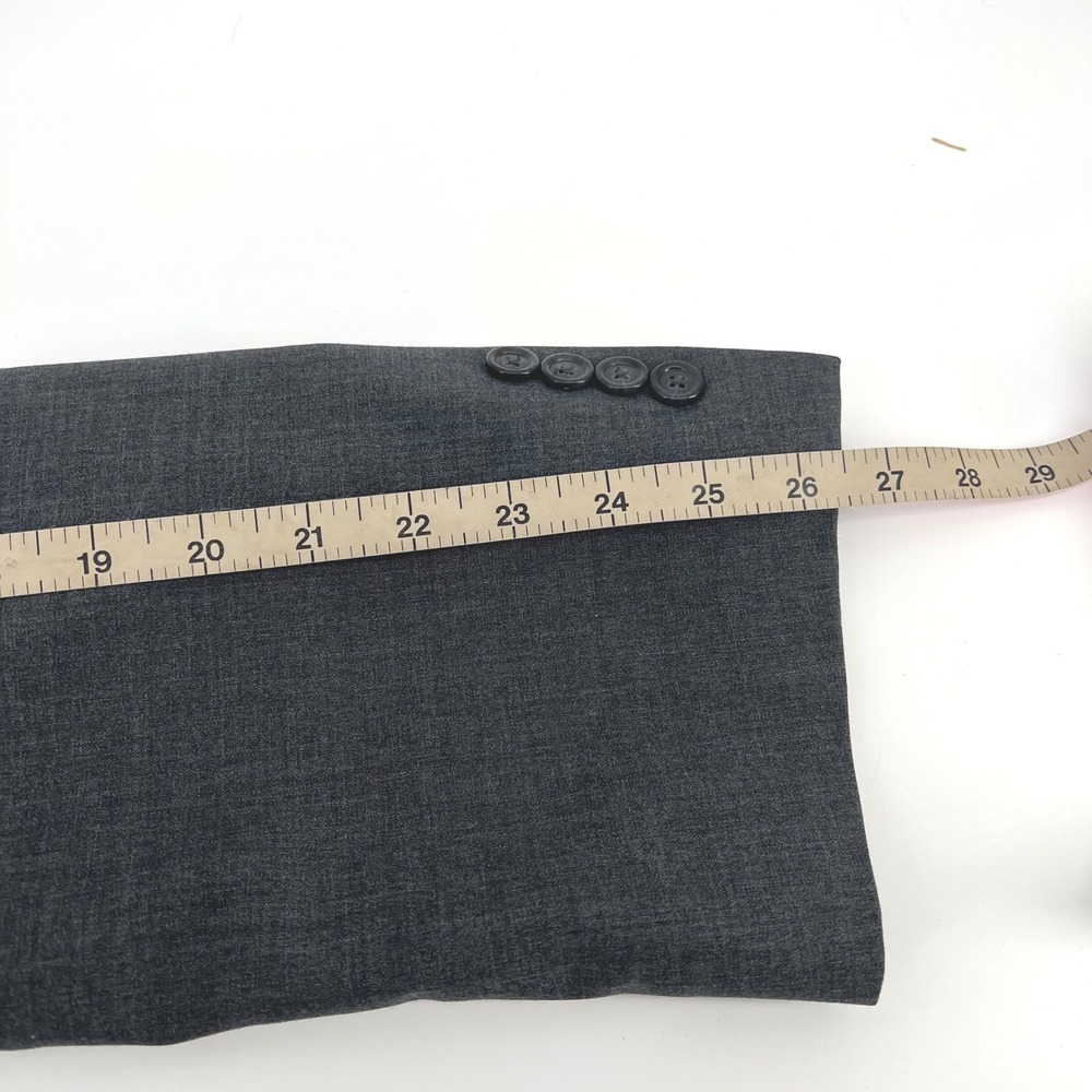 Jos. A. Bank 100% Wool Men's‎ Gray Two Button Blazer Jacket 46 L Business Career - Picture 6 of 9